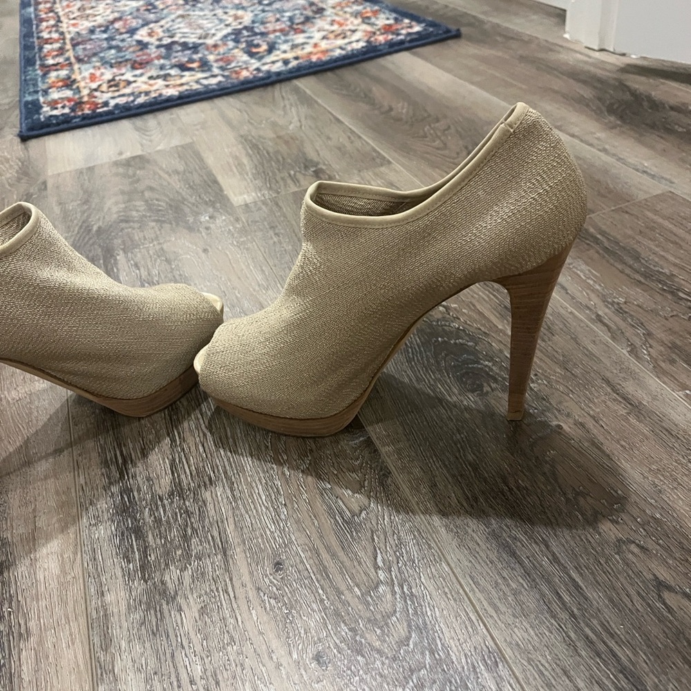 Coach Beige and Brown Wedge Sandals - Picture 13 of 15